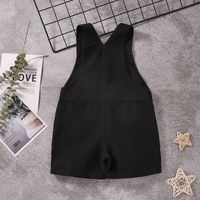 Fashion Color Block Cotton Side Button Dungarees Baby Clothes main image 2