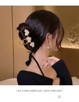 Women's Fashion Geometric Copper Diamond Rhinestones Hair Claws main image 4