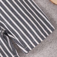 Simple Style Stripe Cotton Overalls Baby Clothes main image 5