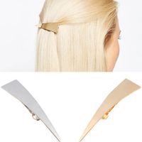 Simple Style Triangle Alloy Plating No Inlaid Hair Clip 1 Piece main image 2