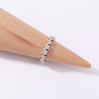 Simple Style Geometric Copper Rings Inlay Zircon Copper Rings 1 Piece main image 9