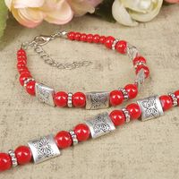 Retro Ethnic Style Colorful Butterfly Alloy Beaded Bracelets main image 2