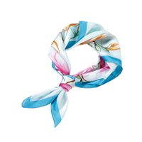 Women's Elegant Fashion Printing Satin Printing Silk Scarves main image 4