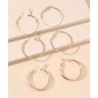 Exaggerated Round Metal Plating No Inlaid Hoop Earrings main image 2