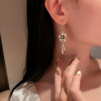 Pendientes De Aleación De Flores A La Moda Para Mujer, Pendientes De Circonita De Diamantes De Imitación main image 2