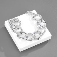 Simple Personality Diamond Oval Bamboo Joint Bracelet Light Luxury Fashion Necklace sku image 2