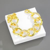 Simple Personality Diamond Oval Bamboo Joint Bracelet Light Luxury Fashion Necklace sku image 1