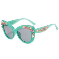 Unisexe Rétro Style Baroque Dégradé De Couleur Couleur Unie Pc Carré Des Lunettes De Soleil main image 3