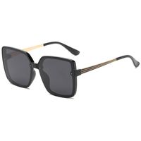 Unisex Casual Basic Fashion Solid Color Resin Square Sunglasses sku image 1