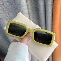 Unisex Casual Fashion Solid Color Ac Square Sunglasses main image 1