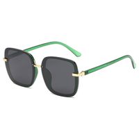 Unisex Retro Fashion Solid Color Resin Square Sunglasses sku image 1