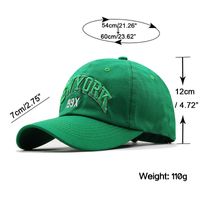 Unisex Casual Letter Embroidery Curved Eaves Baseball Cap main image 5