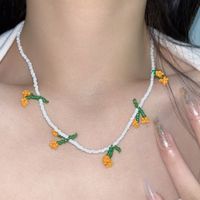 Women's Sweet Flower Beaded Necklace Beaded Necklaces main image 6