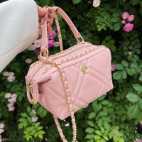 Women's Pu Leather Solid Color Fashion Lingge Soft Surface Chain Zipper Crossbody Bag Chain Bag main image 2