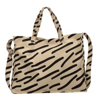 Women's Fashion Solid Color Printing Square Magnetic Buckle Tote Bag Canvas Shoulder Bags main image 2