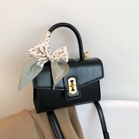 Women's Pu Leather Solid Color Fashion Square Buckle Crossbody Bag Square Bag main image 6