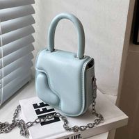 Women's Pu Leather Solid Color Fashion Magnetic Buckle Crossbody Bag sku image 2