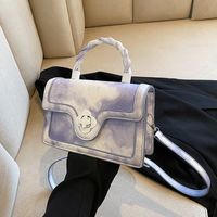 Women's Pu Leather Gradient Color Vintage Style Fashion Square Buckle Handbag Crossbody Bag Square Bag main image 4