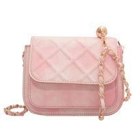 Women's Pu Leather Gradient Color Lingge Fashion Classic Style Chain Square Magnetic Buckle Shoulder Bag Crossbody Bag Square Bag main image 3
