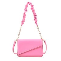 Women's Pu Leather Solid Color Streetwear Square Zipper Handbag Crossbody Bag Square Bag sku image 1