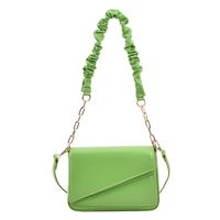 Women's Pu Leather Solid Color Streetwear Square Zipper Handbag Crossbody Bag Square Bag sku image 4