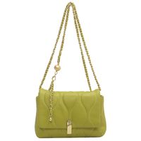Women's Pu Leather Solid Color Lingge Fashion Chain Buckle Shoulder Bag Crossbody Bag main image 4