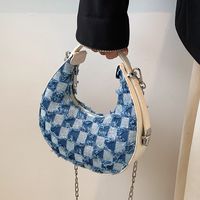 Women's Fashion Plaid Plaid Soft Surface Zipper Handbag Pu Leather Shoulder Bags main image 5