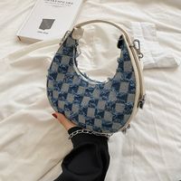 Women's Fashion Plaid Plaid Soft Surface Zipper Handbag Pu Leather Shoulder Bags main image 1