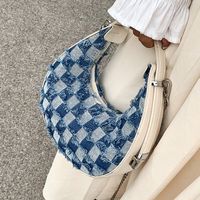Women's Fashion Plaid Plaid Soft Surface Zipper Handbag Pu Leather Shoulder Bags main image 3