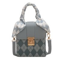 Women's Fashion Classic Style Solid Color Soft Surface Square Buckle Shoulder Bag Handbag Square Bag Pu Leather Shoulder Bags sku image 3