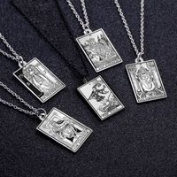 Retro Human Stainless Steel Pendant Necklace Carving Titanium Steel Stainless Steel Necklaces main image 2
