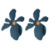 Women's Fashion Flower Alloy Earrings Flower Alloy Earrings sku image 1