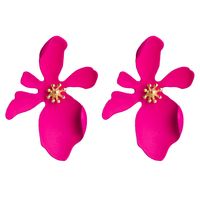Women's Fashion Flower Alloy Earrings Flower Alloy Earrings sku image 3