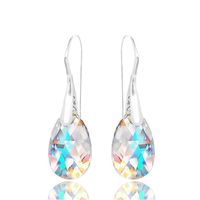 Women's Romantic Water Drop Alloy Earrings Water Drop Artificial Crystal Earrings main image 2
