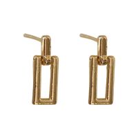 Simple Style Geometric Alloy Metal No Inlaid Ear Studs main image 5