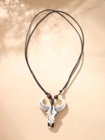 Vintage Style Cattle Resin Braid Necklace main image 1