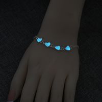 Romantic Heart Shape Alloy Plating Bracelets 1 Piece main image 3