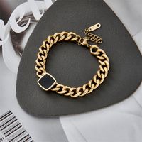 New Style Hip Hop Stainless Steel Thick Chain Bracelet main image 4