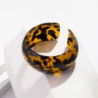 Leopard Print Cellulose Acetat Blatt Öffnen-ended Armband main image 4