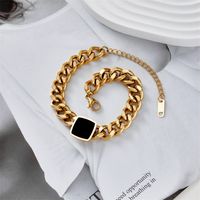 New Style Hip Hop Stainless Steel Thick Chain Bracelet main image 3