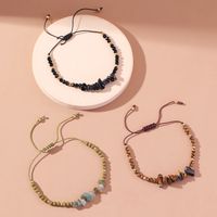 New Vintage Style Handmade Stone Beaded Adjustable Bracelet 3 Pieces Set main image 4