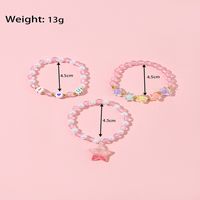 Korean Style/korean Style Pentagram Plastic Handmade No Inlaid Five-pointed Star Bracelets Jewelry Color Mixing main image 6