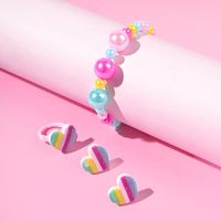 Korean Style/korean Style Heart Shape Plastic No Inlaid Ball Bead Chain Suit main image 3