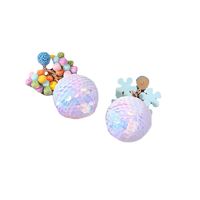 New Style Creative Flower Sequin Ball Pendant Earrings main image 5