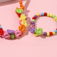 Korean Style/korean Style Flowers Plastic Handmade Flowers Ball Bead Chain Colorful Beads Necklace Necklace main image 2