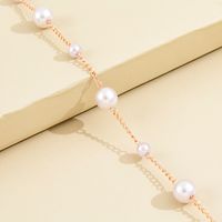 Fashion Imitation Pearl Gold Plated Clavicle Chain Necklace Women main image 4