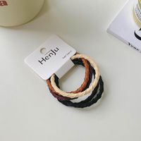 Fashion Twist Braid Simple Hair Rope High Elastic Hair Accessories sku image 4