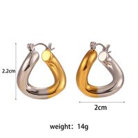 Fashion Geometric Plating Stainless Steel No Inlaid Gold Plated Earrings main image 5