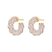 Lady Geometric Plating Stainless Steel No Inlaid Gold Plated Earrings main image 2