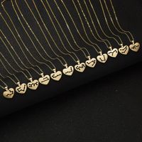 Fashion Creative Heart Shaped Pendant Twelve Constellation Paper Card Alloy Necklace Wholesale main image 6